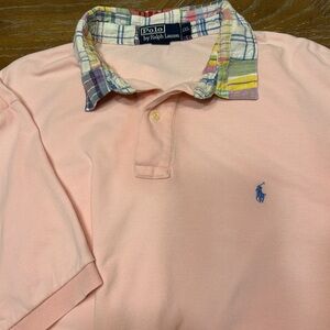 Polo by Ralph Lauren Pink Men's Shirt Vintage 90s Plaid Color Y2K
